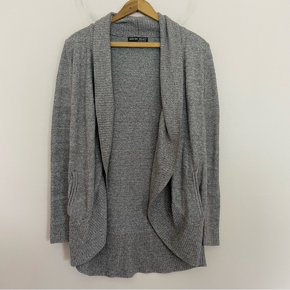 Barefoot Dreams Sweaters - Barefoot Dreams Mauve-Brown Cozy Chic Lite Knit Chenille Cardigan Sweater XS/S